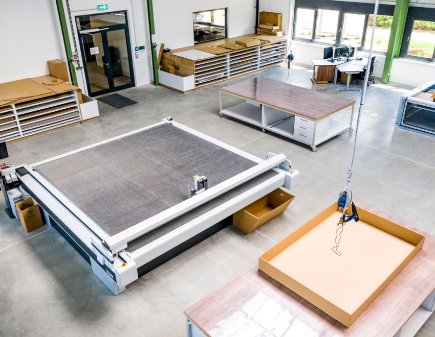 Einblick in den Plotterraum des Entwicklungszentrum