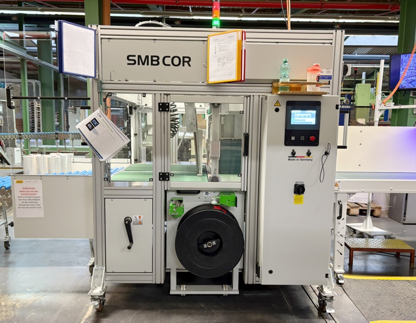 Neue Bündelmaschine der Firma SMB optimierte den Prozess der Bündelung an der Starfold
